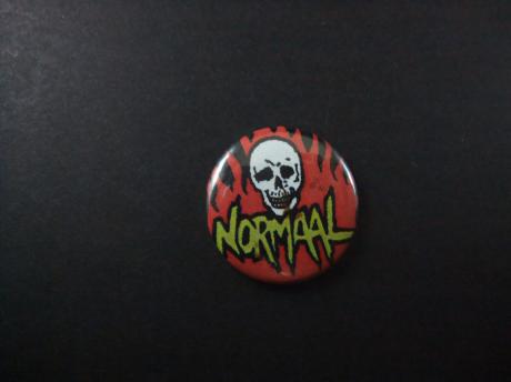 Normaal popgroep uit de Achterhoek logo met doodskop